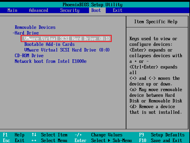 UMware Virtual SCST Hard Drive（0:1）