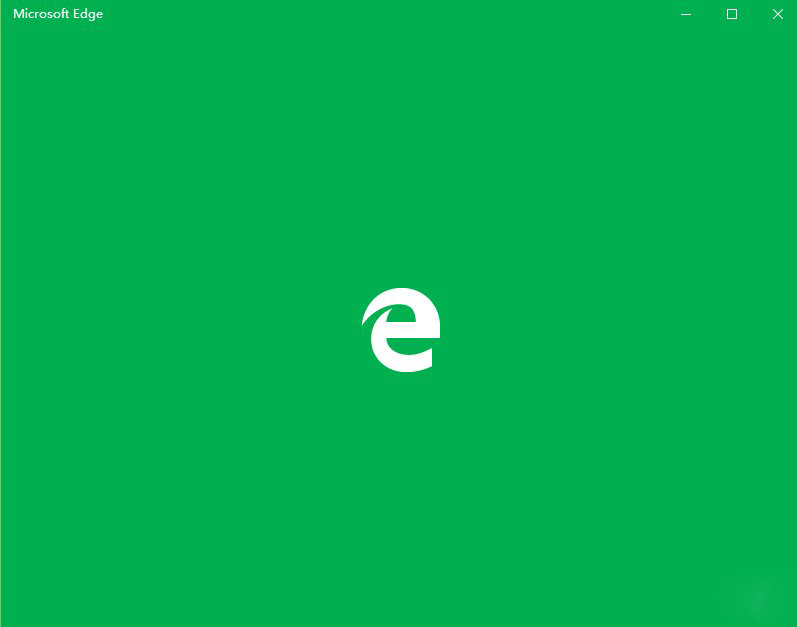 绿色启动页的Edge